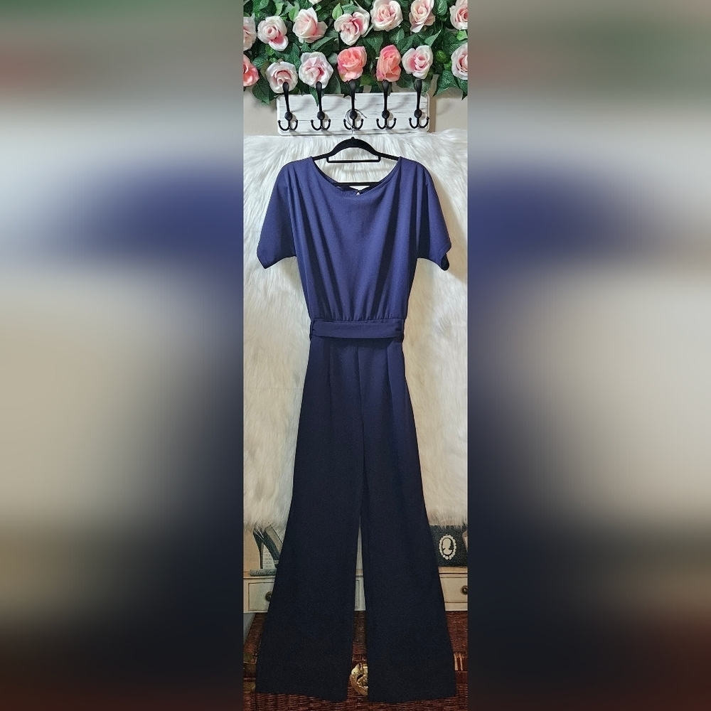Vintage Longline Classic Belted Jumpsuit